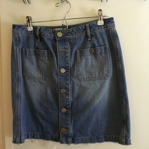 Loft Denim Skirt, Size 10